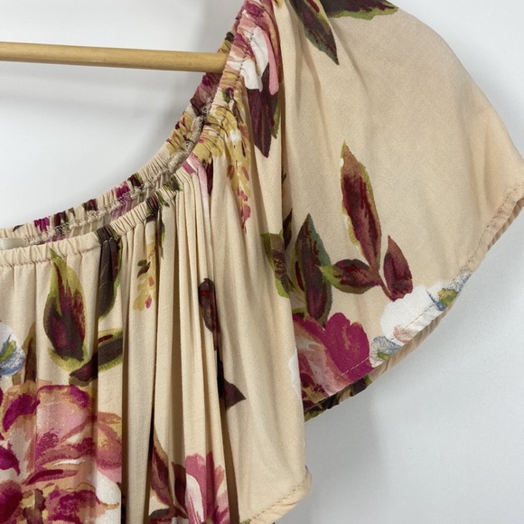 Band of Gypsies long floral faux wrap dress boho medium - Picture 3 of 15